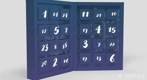 Adventskalender Buch bedruckt