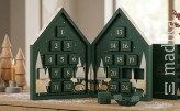 Adventskalender in Hausform