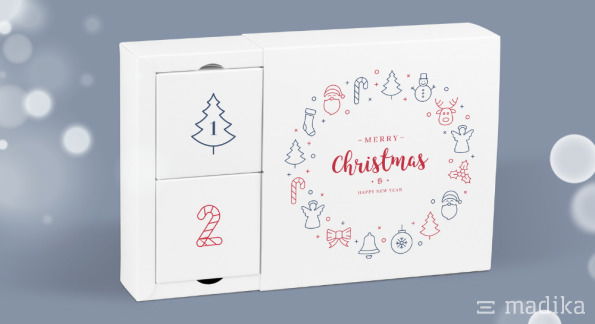 Adventskalender mit 4 Türchen