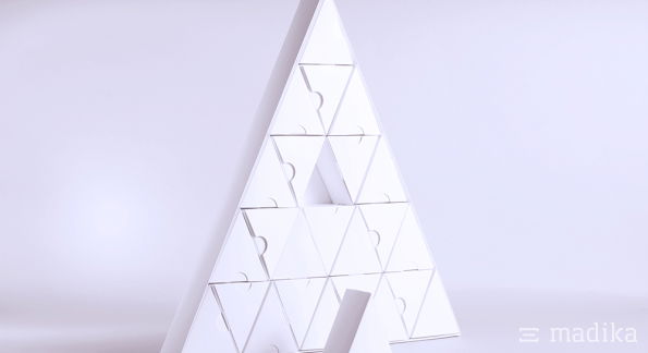 Adventskalender Pyramide unbedruckt