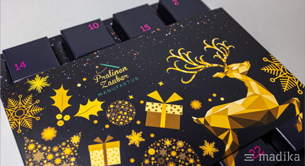 Adventskalender für Pralinen