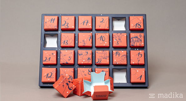 Adventskalender Standard für Pralinen