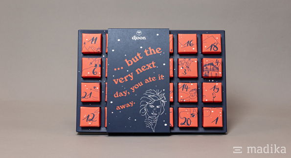 Adventskalender Standard bedruckt mit Banderole