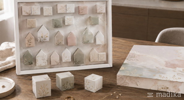 Individuell bedruckter Adventskalender für Schmuck