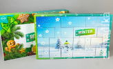 Adventskalender XXL mit winterlicher Bedruckung