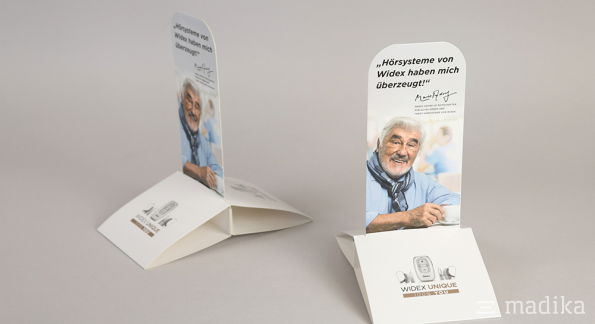 Aufziehaufsteller Werbung