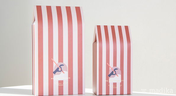 Beutelschachteln Streifen