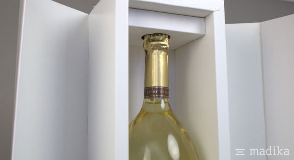 Champagner Verpackung Inlay
