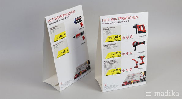 Dachaufsteller technische Produkte