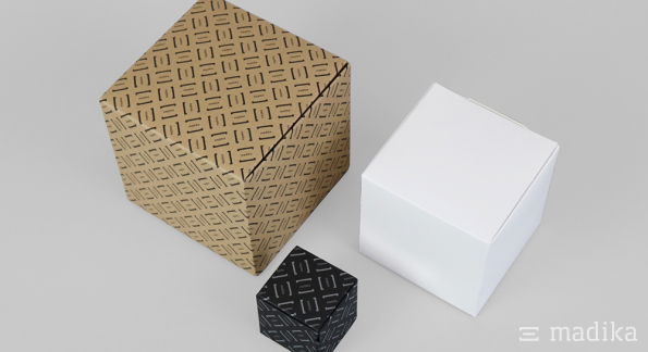 Dekowürfel verschiedene Kartonsorten