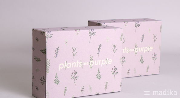 Faltschachteln plants are purple