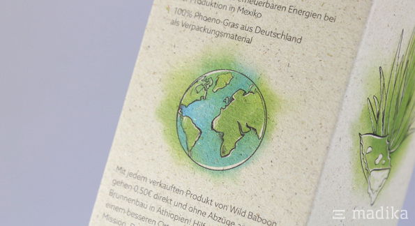 Faltschachtel aus Graskarton