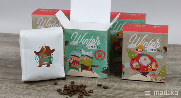 Faltschachteln Winter