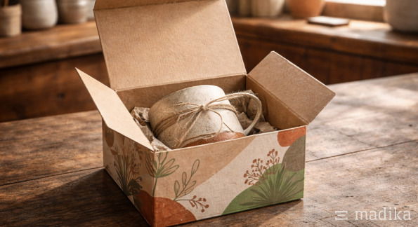 Fefco 0211 Faltkarton Einstecklaschen versetzt