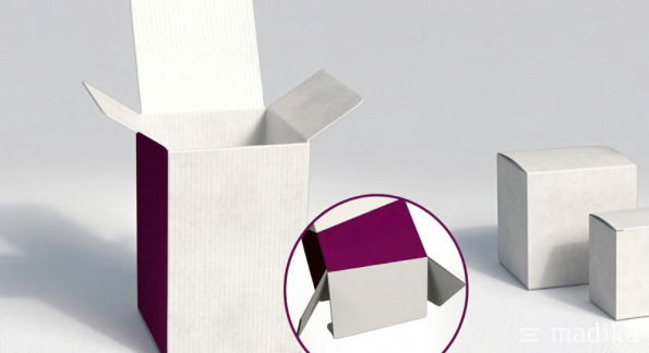 Fefco 0211 Faltkarton Einstecklaschen versetzt