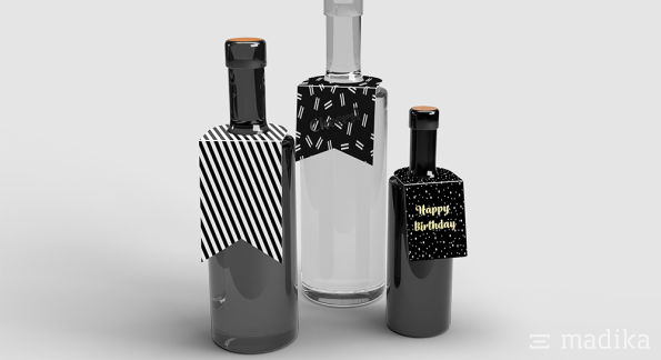 Flaschenanhänger edel