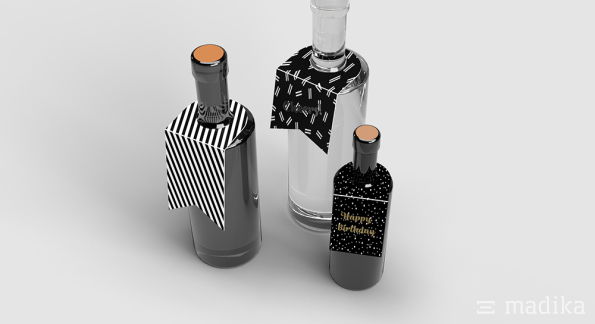 Flaschenanhänger von oben