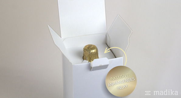 Premium Flaschenverpackung mit Inlay