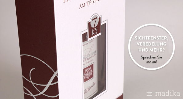 Flaschenverpackung mit Sichtfenster