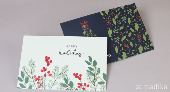 Karten nach Maß im weihnachtlichen Design Karten nach Maß im weihnachtlichen Design