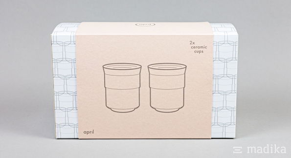 Karton-Banderole geklebt