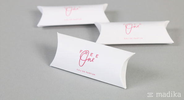 Kissenschachteln rosa Bedruckung