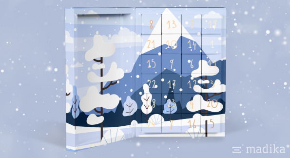 Klapp Adentskalender mit 24 Schachteln Klapp Adentskalender mit 24 Schachteln