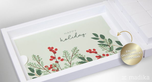 Klapp Adentskalender mit 24 Schachteln mit Einlegekarte Klapp Adentskalender mit 24 Schachteln mit Einlegekarte