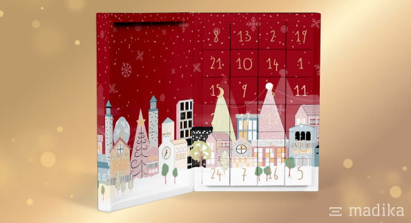 Klapp Adentskalender mit 24 Schachteln Klapp Adentskalender mit 24 Schachteln