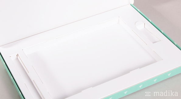 Klappschachtel gekrempelt mit Inlay