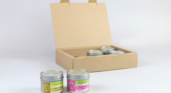 Klappschachteln Hohlwand für Kerzen