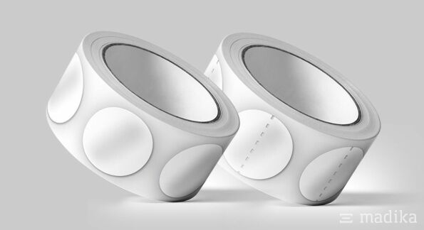 Klebepunkte transparent