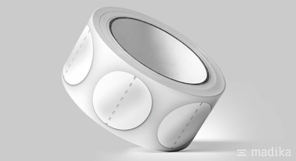 Klebepunkte transparent