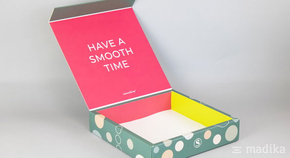 Magnetschachtel bunte Bedruckung