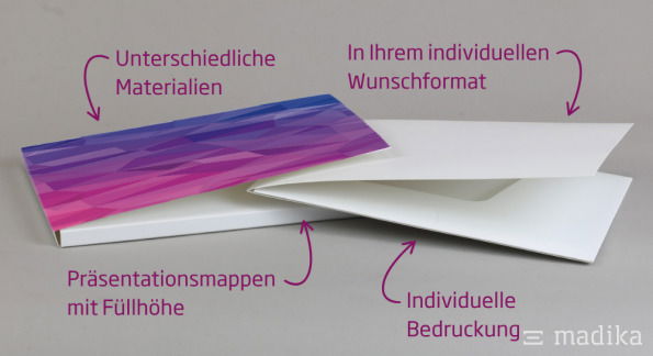 Präsentationsmappe individuell bedruckt Präsentationsmappe individuell bedruckt
