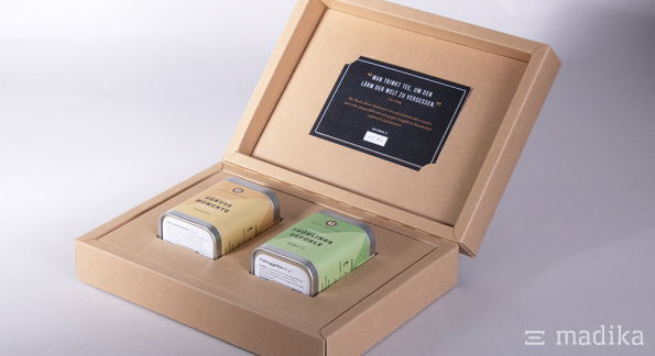 Präsentationsverpackung Premium aus braunem Naturkarton
