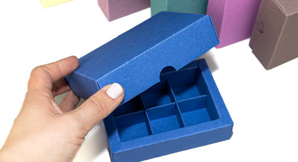 Pralinenverpackung Stülpdeckel