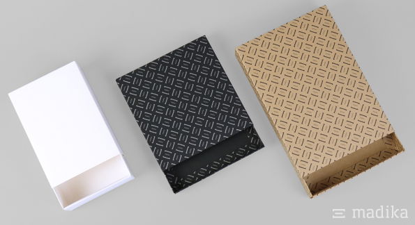 Schiebeschachteln gekrempelt geschlossen