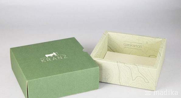 Schiebeschachtel Hohlwand Graskarton