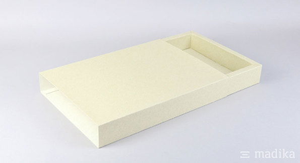 Schiebeschachtel Hohlwand offen Graskarton