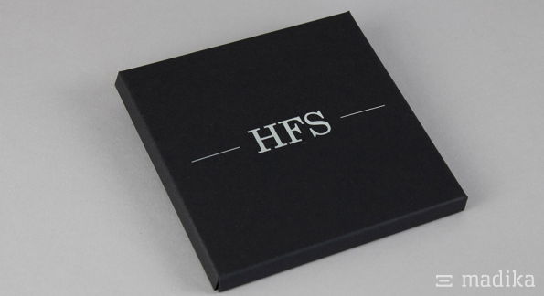 Steckmappe schwarzer Karton