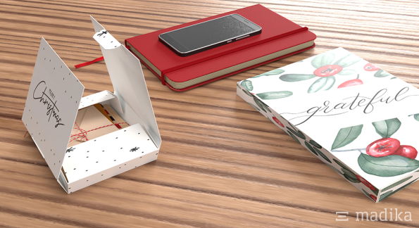 Steckschachtel für Karten und Kalender