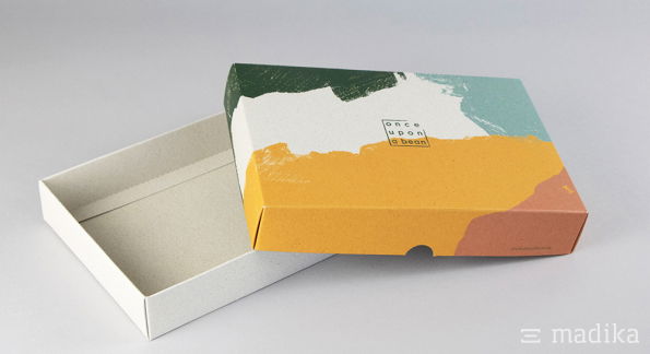 Stülpschachtel Graskarton mit Bedruckung