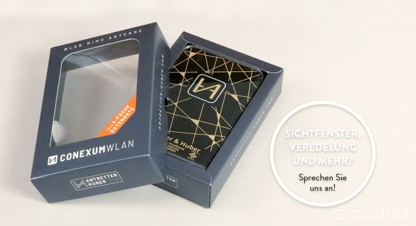 Stülpschachtel Hohlwand mit Sichtfenster