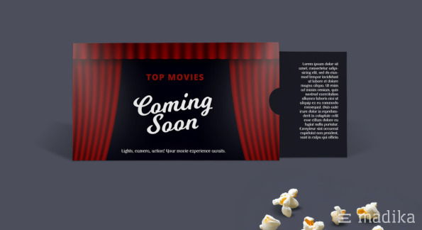 Bedruckte Teleskoptkarte mit 1 Auszug