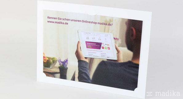 Thekenaufsteller aus Karton