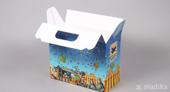 Tragegriffschachtel offen