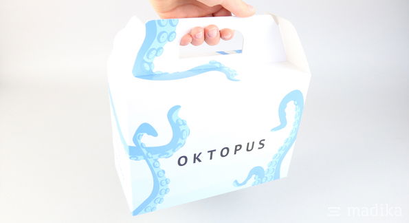 Tragegriffschachtel bedruckt