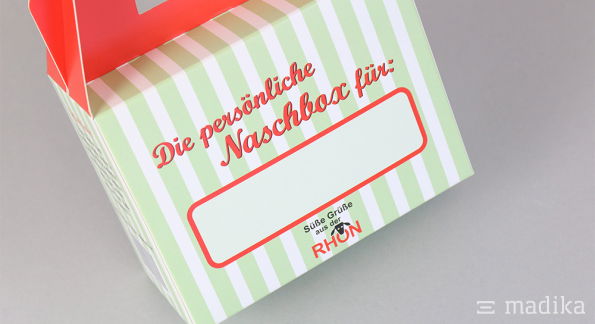 Tragegriffschachtel zum Personalisieren