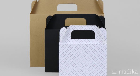 Tragegriffschachteln verschiedene Kartonsorten